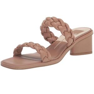 Dolce Vita Tan Braided Block Heel Sandals
